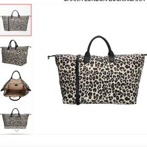 CESCA London-New York - animal print women's weekender travel Bag